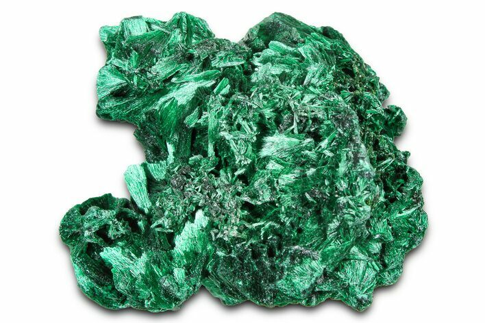 Silky Fibrous Malachite Cluster - DR Congo #379641